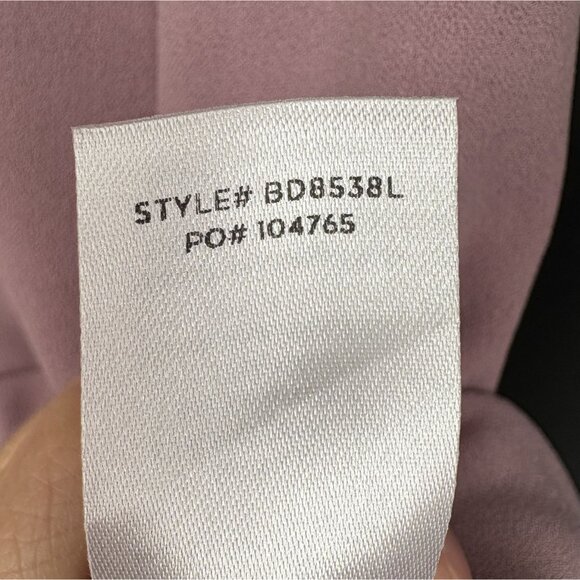 Lulus Draped V-Neck Spaghetti Strap Mini Dress S Dusty Pink Formal Wedding Guest - Picture 5 of 8